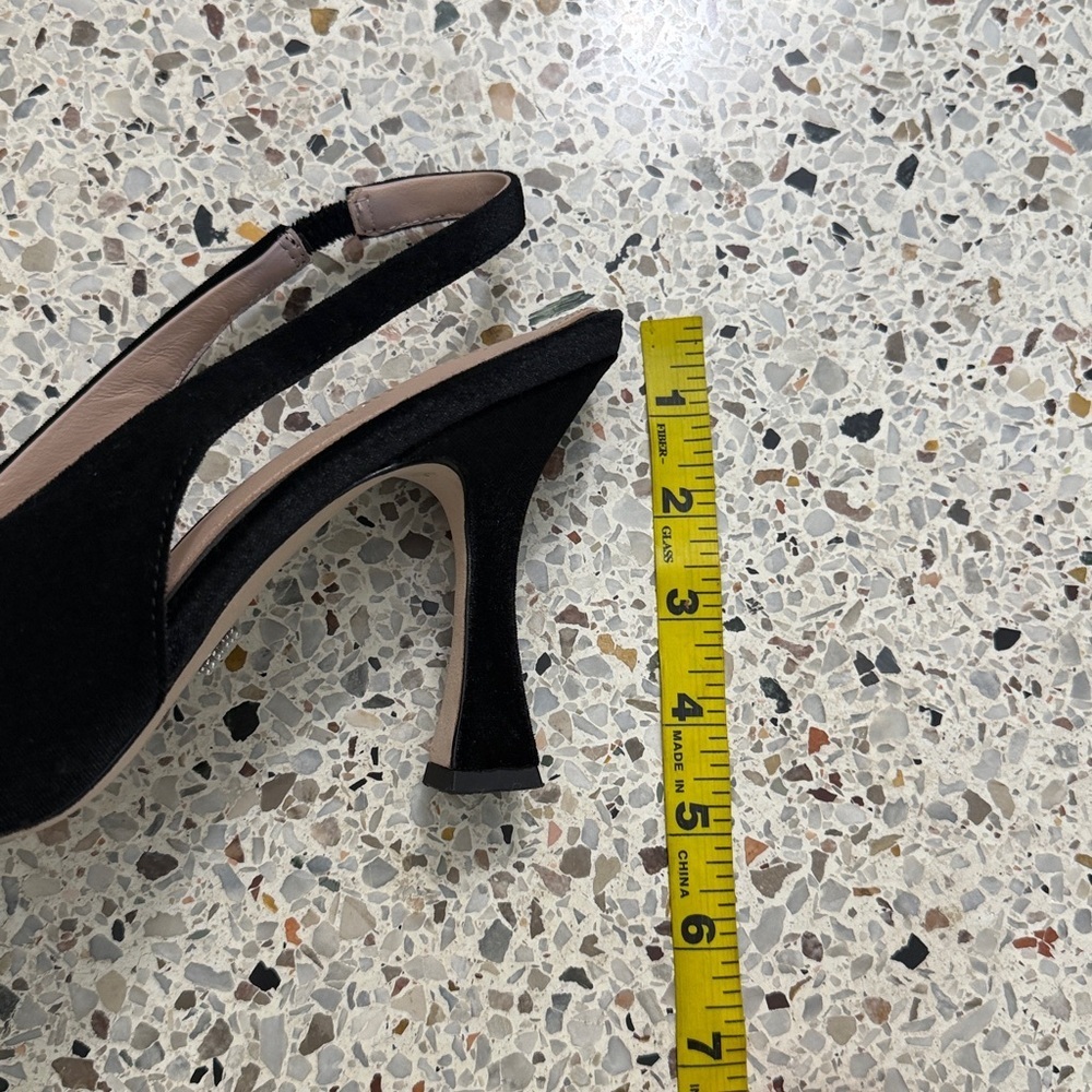 Born on Fifth Antonio Melani Millie heel slingback 10 silver - Picture 4 of 8